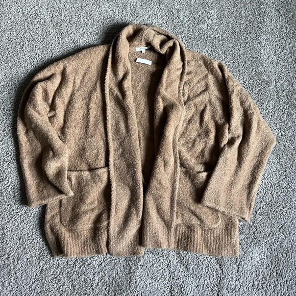 NWT Madewell Gallatin Shawl Collar Cardigan Large Praline - Picture 2 of 4
